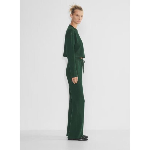 Aritzia SUNDAY BEST Purple Cotton Baby Waffle Knit Flared Lounge Pants, Size M - Picture 11 of 13